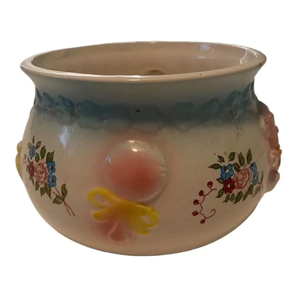 Vtg Planter Gift Ware Nancy Pew Ceramic Baby Nursery Planter Bear ￼Giraffe